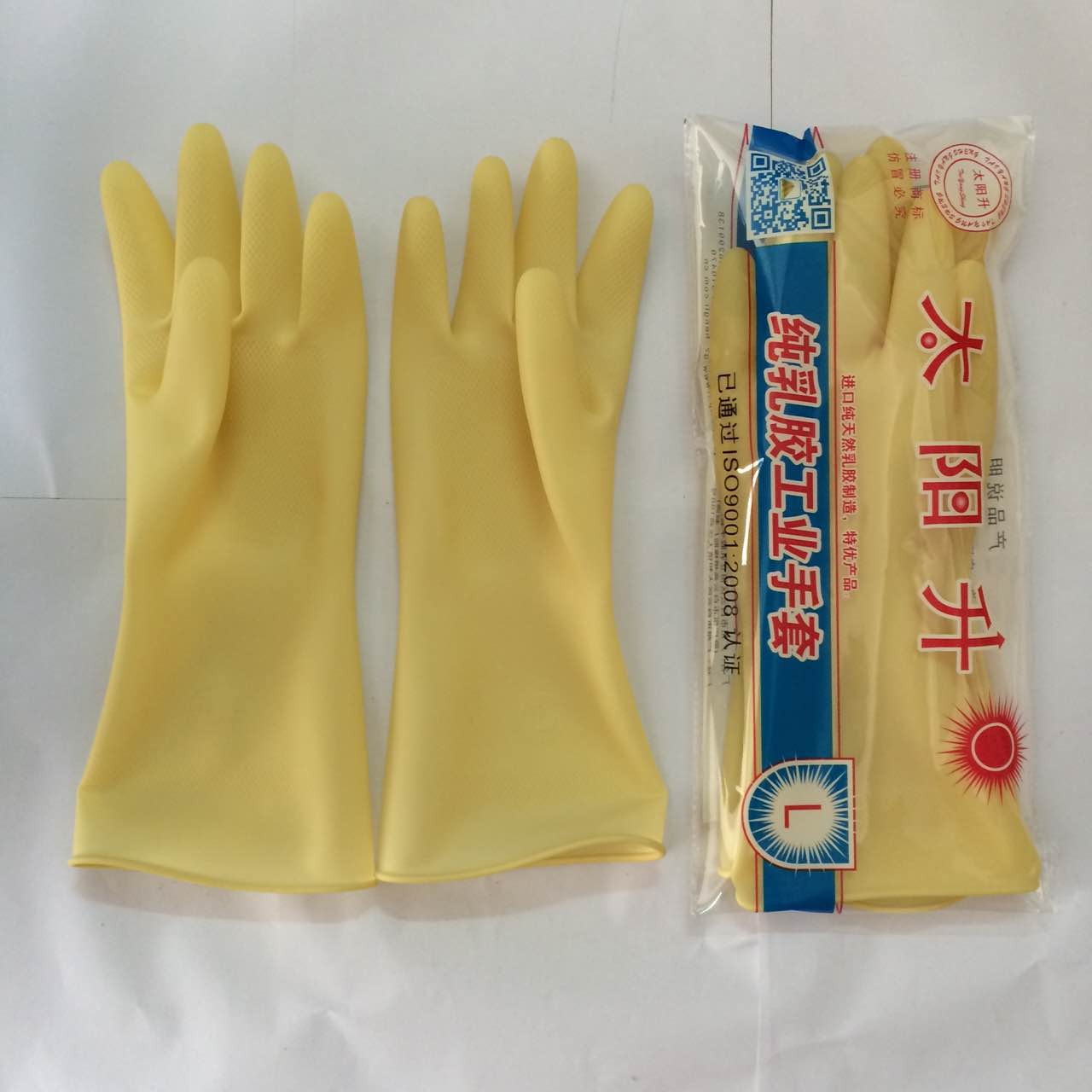 太陽升純?nèi)槟z工業(yè)手套